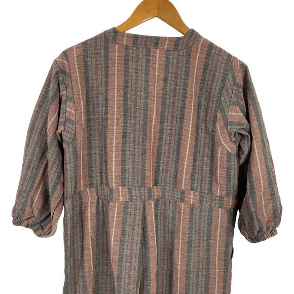 People Free Loveland Metallic Striped Jumpsuit Wool Blend Brown Bohemian Boho XS - Picture 10 of 15